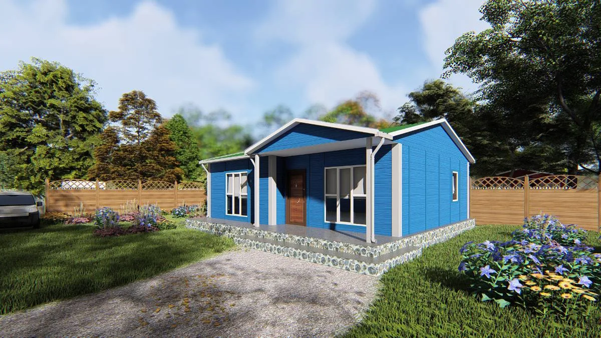 74 m² 2+1 Prefabrik Ev