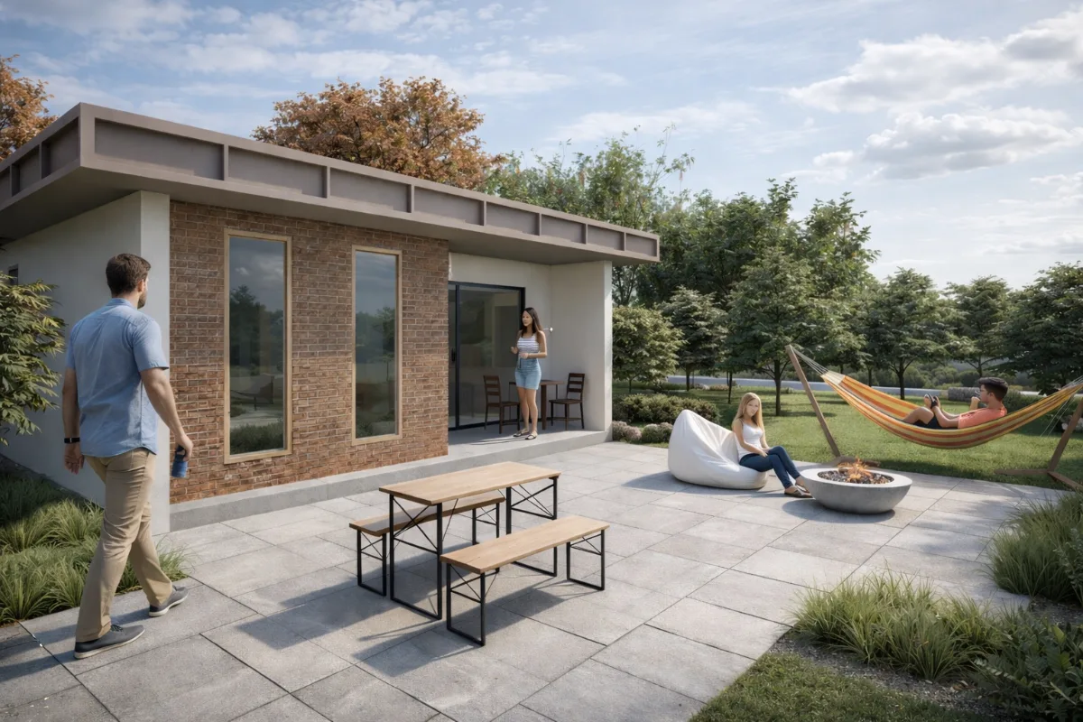 56 m² 2+1 Hafif Çelik Modüler Ev