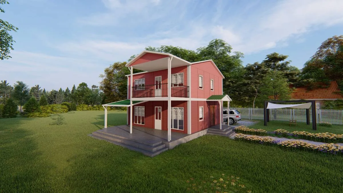 149 m² 2 Katlı 4+1 Prefabrik Ev
