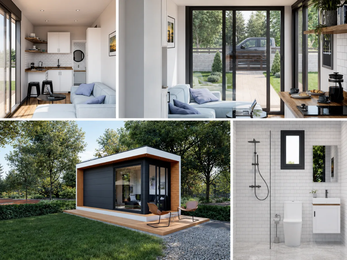 21 m² Verandalı Modüler Ev
