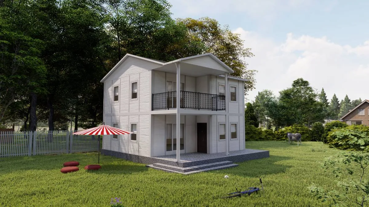 118 m² 2 Katlı 3+1 Prefabrik Ev