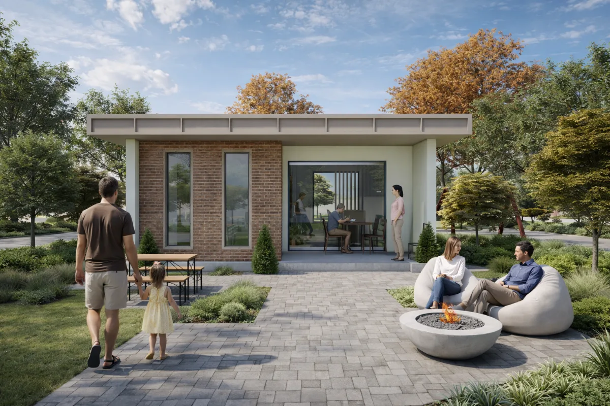56 m² 2+1 Hafif Çelik Modüler Ev